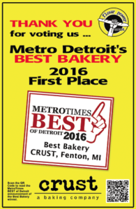 Metro Times Best Bakery Counter Signage