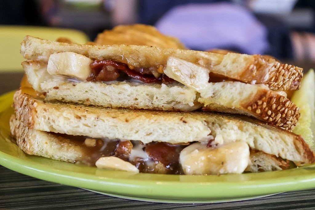 Peanut Butter Banana Grilled Cheese