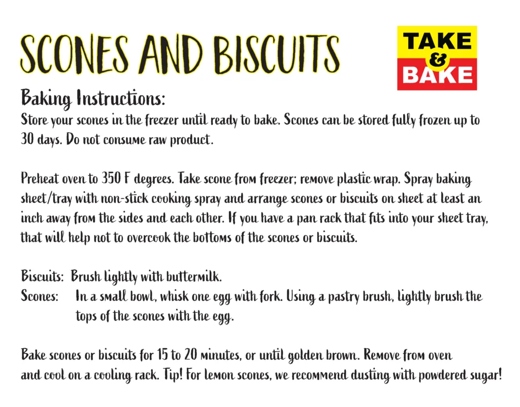 Scone and Biscuit Reheating Instructions