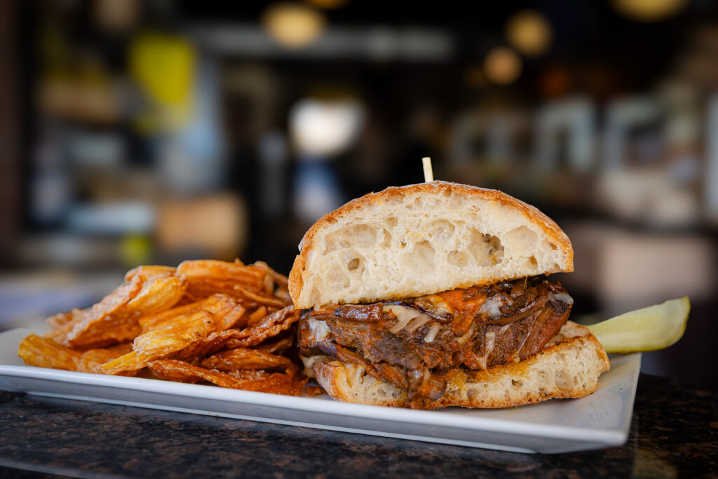 Braised Beef Melt Sandwich